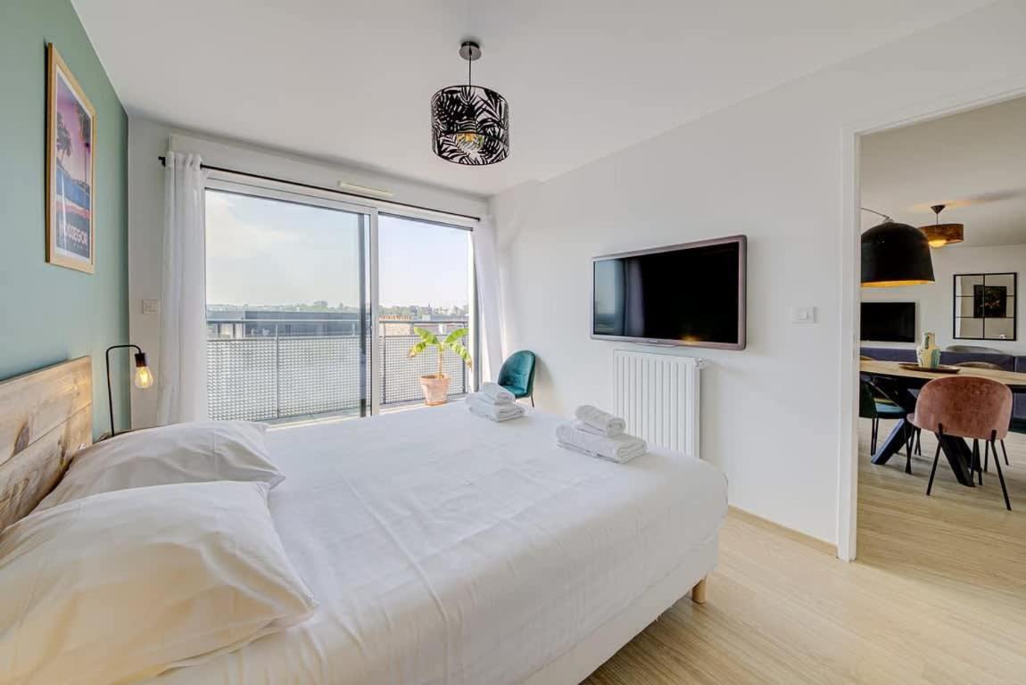 Appartement Le Maginot, T4 De Standing, Terrasse Et Parking à Rennes Extérieur photo