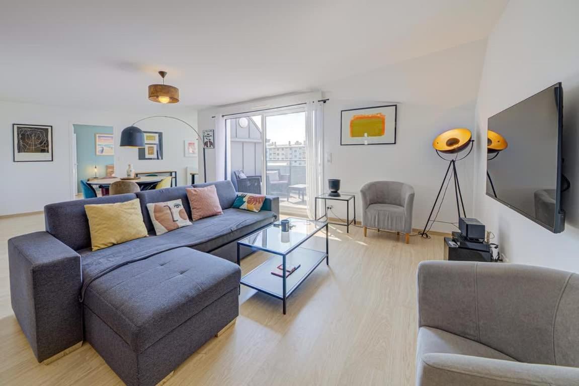 Appartement Le Maginot, T4 De Standing, Terrasse Et Parking à Rennes Extérieur photo